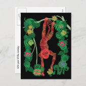 2016 ans des cartes postales de singe (Devant / Derrière)