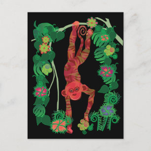 2016 ans des cartes postales de singe