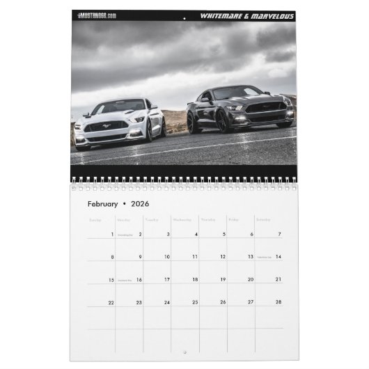 2016 calendrier de mustang - mustang6.com (Feb 2026)