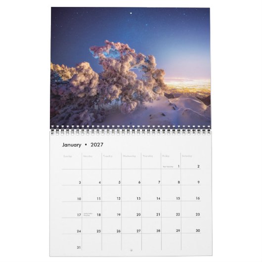 2016 calendrier - photographie de Knate Myers (Jan 2027)