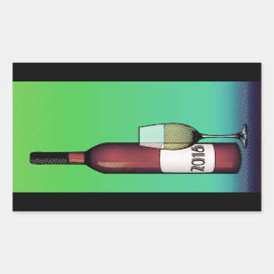 2016 Cheers! Rechthoekige Sticker