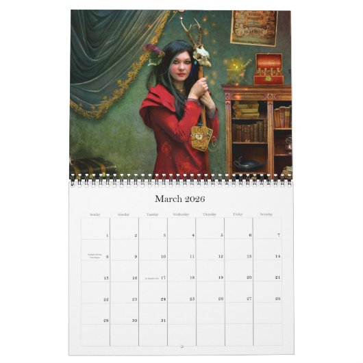2016 dames dans le calendrier d'art (Mar 2026)