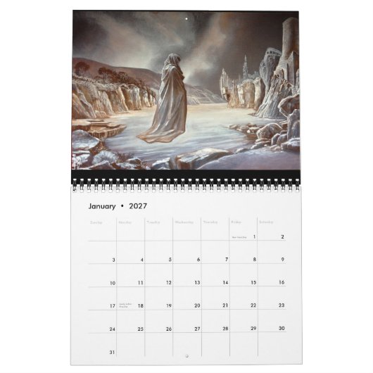 ~ 2016 de calendrier d'art Philip Rubinov Jacobson (Jan 2027)
