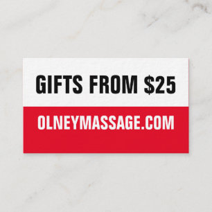 2016 EENVOUDIGE RODE KAART VISITEKAARTJE