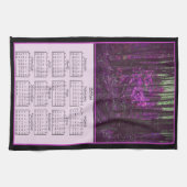 2016 Faded Lavender Dreams Cloth Calendar Theedoek (Horizontaal)