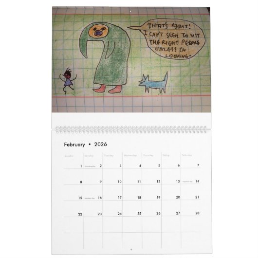 2016 Geheimen van Organ Spelling Calendar Kalender (Feb 2026)