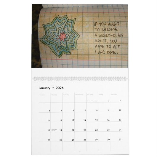 2016 Geheimen van Organ Spelling Calendar Kalender (Jan 2026)