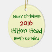 2016 HILTON HEAD ZUID CAROLINA CHRISTMAS ORNAMENT (Links)