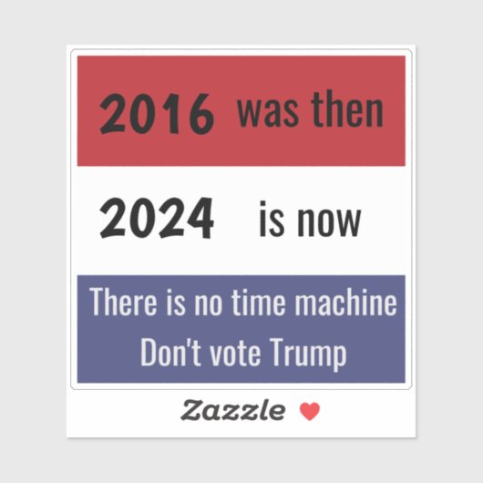 2016 is voorbij sticker (Vel)