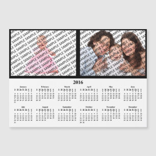 2016 Jaarlijkse Familie Fotokalender Sjabloon
