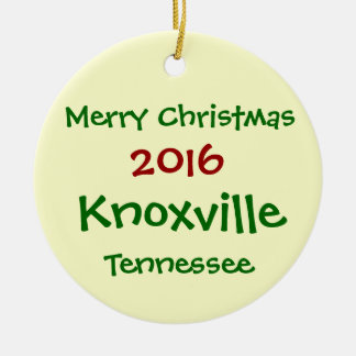2016 Knoxville Tennessee CHRISTMAS ORNAMENT