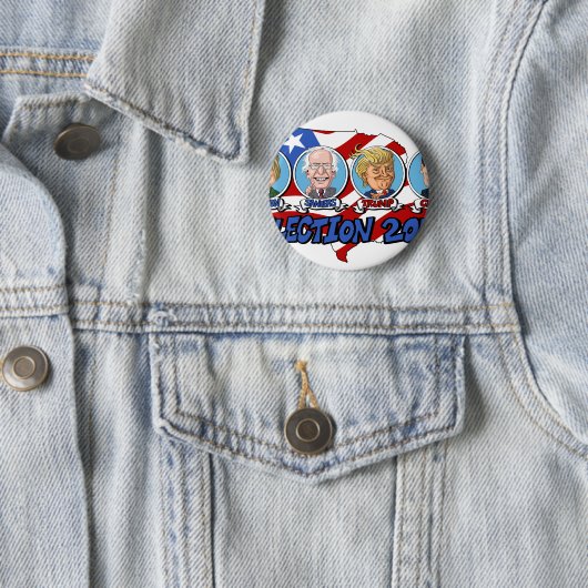 2016 Presidentiële verkiezingen Ronde Button 5,7 Cm (In situ)