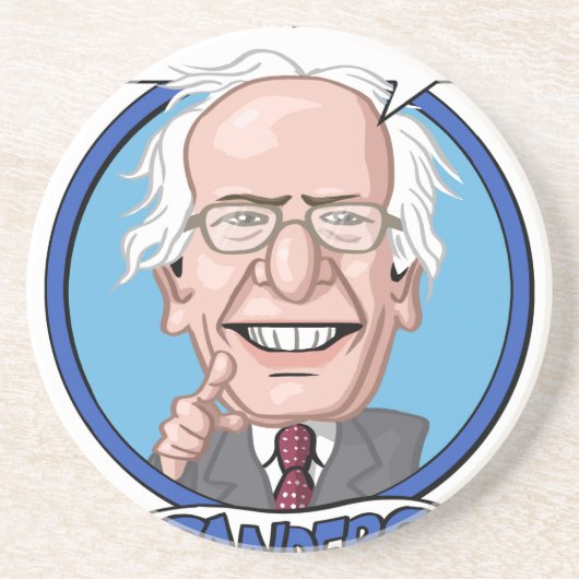 2016 Presidentiële verkiezingen Zandsteen Onderzetter (Voorkant)