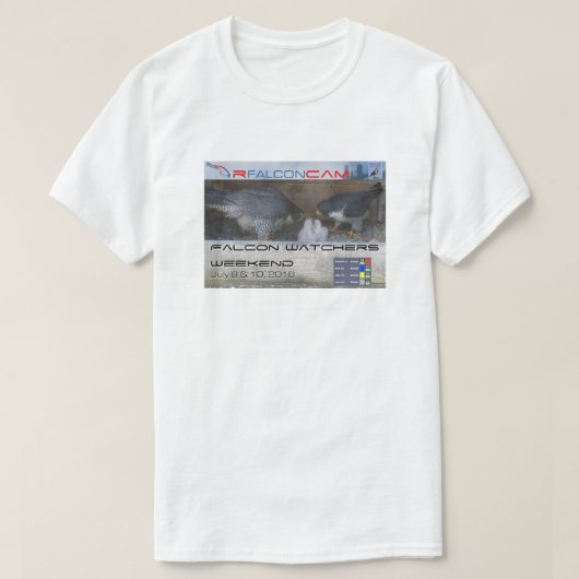 2016 RFalconcam Watcher Weekend T Shift T-shirt (Design voorkant)