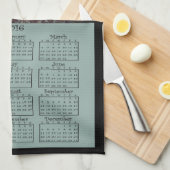 2016 The Birds Cloth Calendar Theedoek (Quarter Fold)