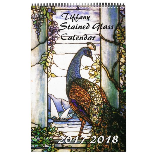 2017 2018 calendriers de nature en verre souillé (Protection)