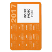 2017 Aangepast fotokalender Magnet - Sinaasappels Magneet (Verticaal)