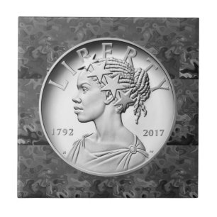 2017 American Liberty 225th Jubileum Silver C Tegeltje
