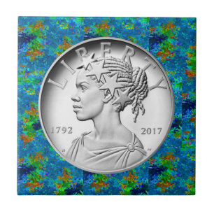 2017 American Liberty 225th Jubileum Silver C Tegeltje