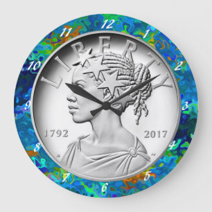 2017 American Liberty 225th Jubileum Silver Grote Klok