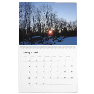 2017 calendrier - nature du New Hampshire par
