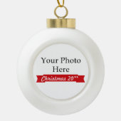 2017 ~ Creëer Uw eigen foto Keramische Bal Ornament (Voorkant)