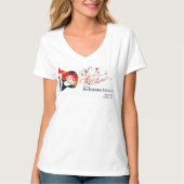 2017 DF Celebration - Dames V nek T-shirt (Voorkant)