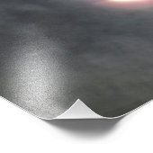 2017 Eclipse met diamantringfoto's Foto Afdruk (Hoek)