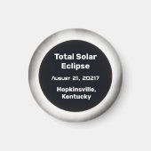 2017 Éclipse solaire totale BW par aimant de local (Devant)