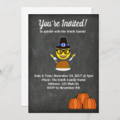 2017 Emoji Thanksgiving Uitnodiging (Voorkant / Achterkant)
