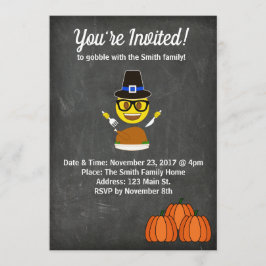 2017 Emoji Thanksgiving Uitnodiging