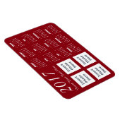 2017 Foto Calendar Magnet Sjabloon Magneet (Rechterzijde)