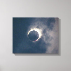 2017 Full Solar Eclipse Canvas Afdrukken