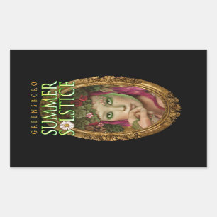 2017 Greensboro Zomerzonnewende Festival Souvenir Rechthoekige Sticker