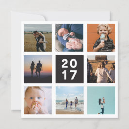 2017 Jaar in Review Vakantiekaart Feestdagenkaart