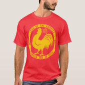 2017 jaar rooster t-shirt (Voorkant)