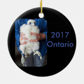 2017 Keramisch Ornament Ontario (Achterkant)