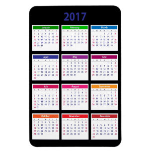 2017 Kleurenkalender  Groot Magneet