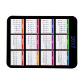 2017 Kleurenkalender  Magneet (Horizontaal)