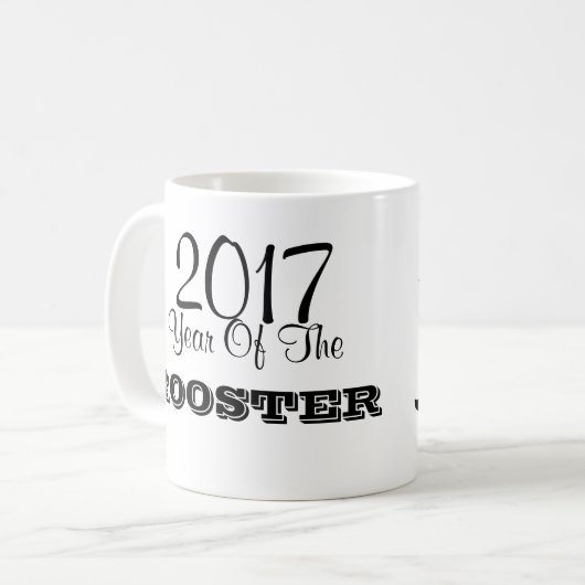 2017 L'année du coq Chine Calligraphie mug (Devant gauche)
