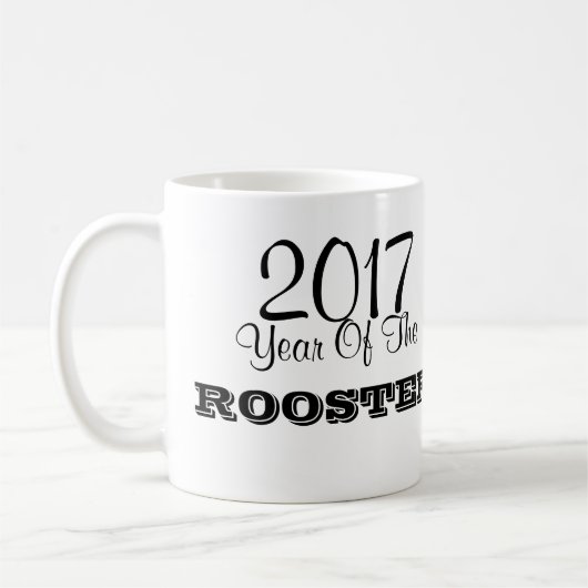 2017 L'année du coq Chine Calligraphie mug (Gauche)