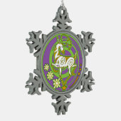 2017 Mink Holidaze Xmas Ornament Green/Paars (Links)