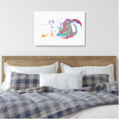 2017 Mink Nest Hippicorn Canvas Print (Insitu (Slaapkamer))