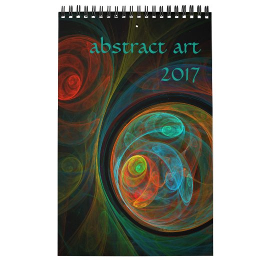 2017 Moderne Abstracte kunst Kalender (Hoes)