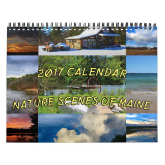 2017 scènes de nature de calendrier du Maine