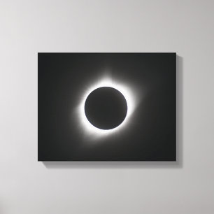 2017 Solar Eclipse - Corona Canvas Afdruk