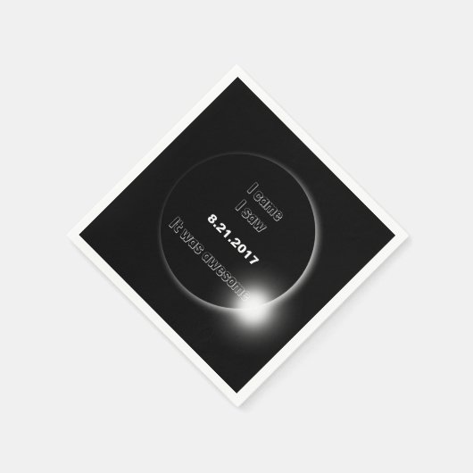 2017 Solar Eclipse die ik zag, was geweldige Servetten (Hoek)