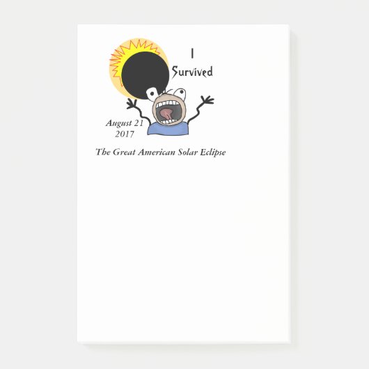 2017 Solar Eclipse Survival Edition Post-it® Notes (Voorkant)