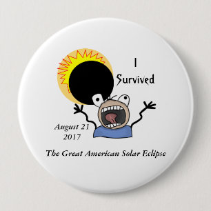 2017 Solar Eclipse Survival Edition Ronde Button 4,0 Cm