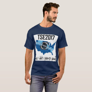 2017 Totale zonnecrisis-nieuwe manier om de datum T-shirt